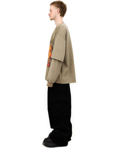 FACELESS DOUBLE SLEEVE SHIRT - Differently Made