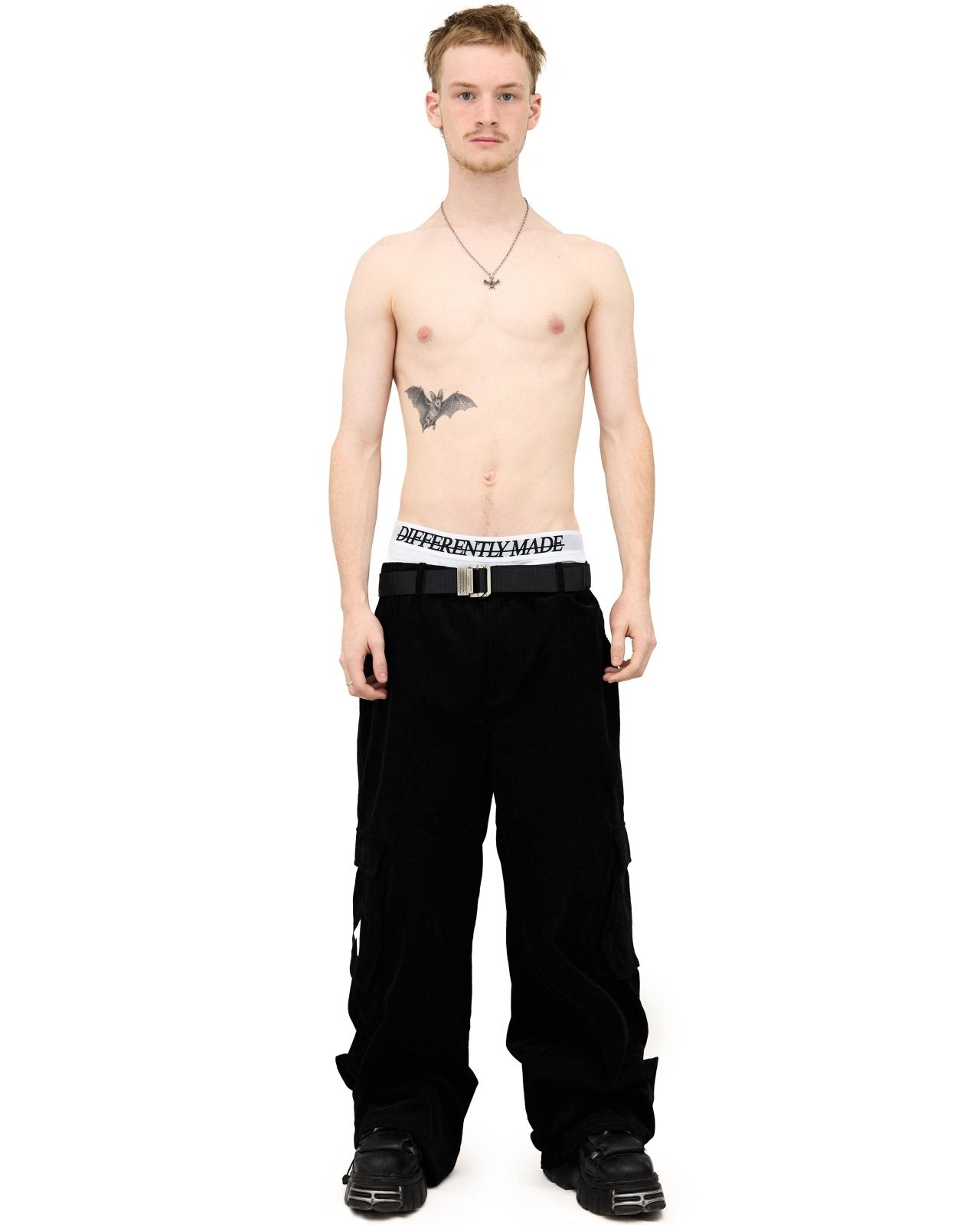 SUEDE CARGO PANTS - Differently Made